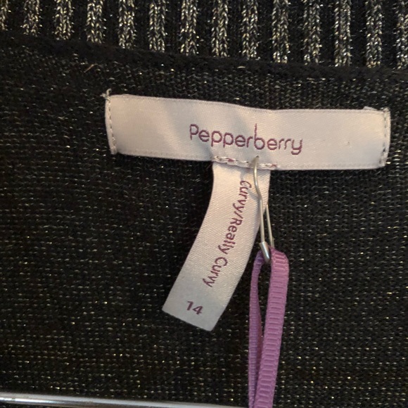 Sparkly Knit Wrap Dress - Picture 2 of 3